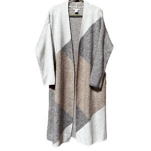 Cardigan Sweater by Sincerely Jules Geometric Design Knee Length Womens Size 1X